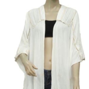 Elevenses Anthropologie White/Cream Kimono
